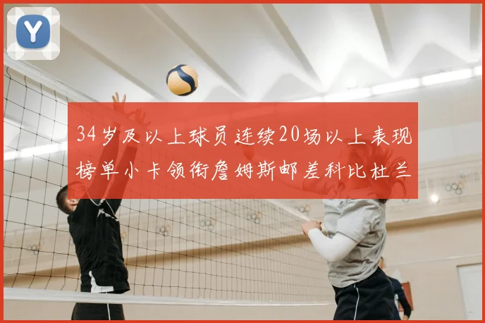 34岁及以上球员连续20场以上表现榜单小卡领衔詹姆斯邮差科比杜兰特上榜