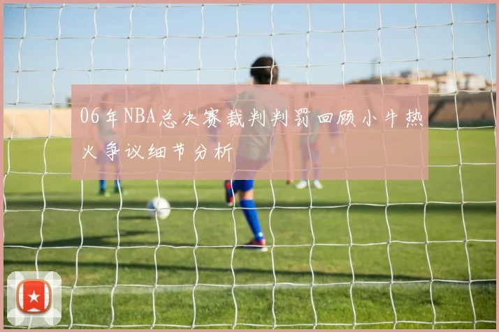 06年NBA总决赛裁判判罚回顾小牛热火争议细节分析