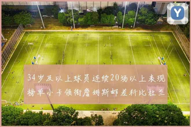 34岁及以上球员连续20场以上表现榜单小卡领衔詹姆斯邮差科比杜兰特上榜